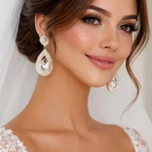 Brincos Strass Grande Festa Noiva Debutantes Casamento B37